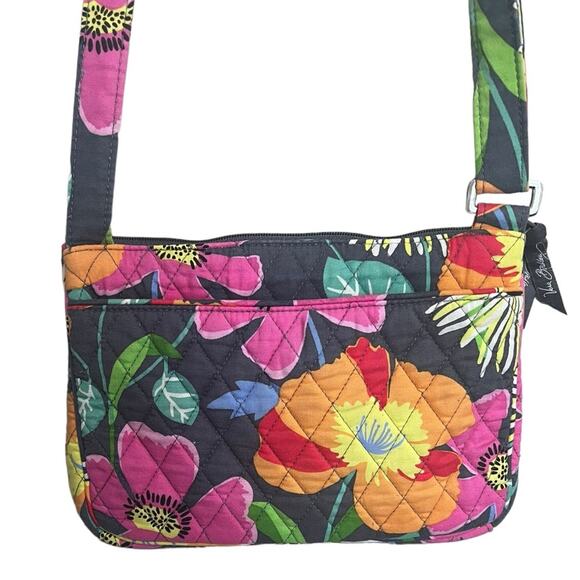 VERA BRADLEY Jazzy Blooms Quilted Crossbody Bag Purse Adjustable‎ Strap - Picture 2 of 11